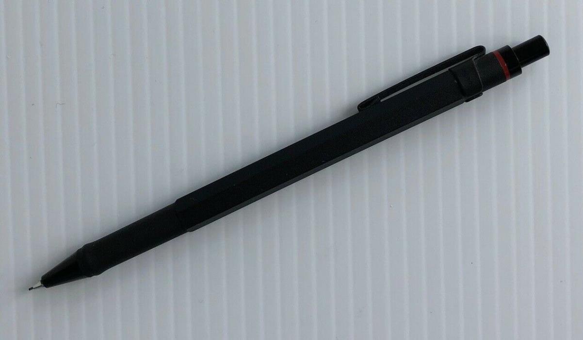 Rotring 600 Black Hexagonal 0.5mm Mechanical Pencil, Unused, Showcase Sample