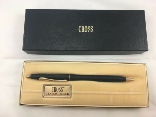 Cross Mechanical Pencil #2503 Classic Black with Gold Tone Systematics Logo L