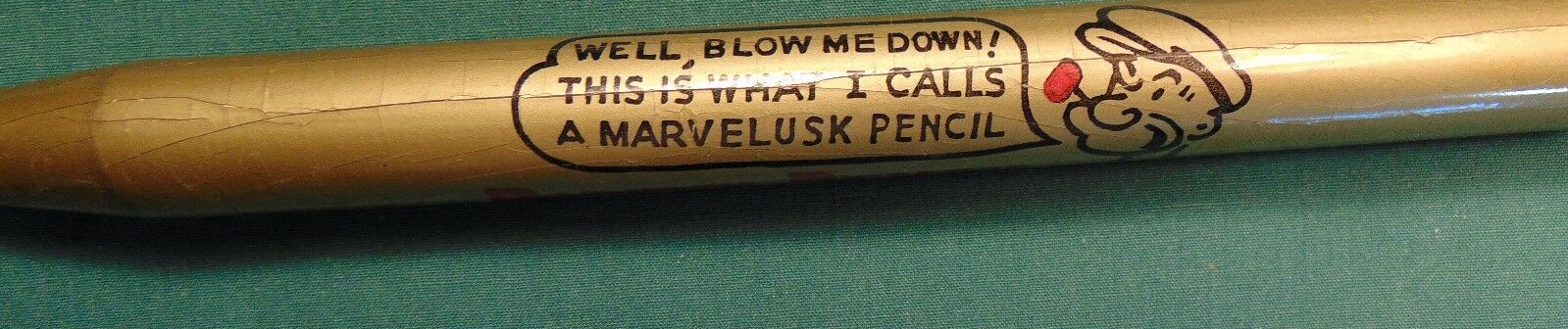 Antique (1920), Eagle Pencil Company Popeye jumbo pencil.