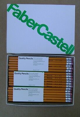 72 Vintage Faber Castell Wood Pencils Lot of 72 (6 Doz) No.2.5 NOS US Made