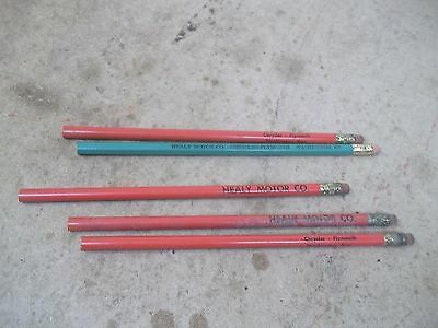 5 Old Pencils Healy Motors Washington Kansas Chysler Plymouth