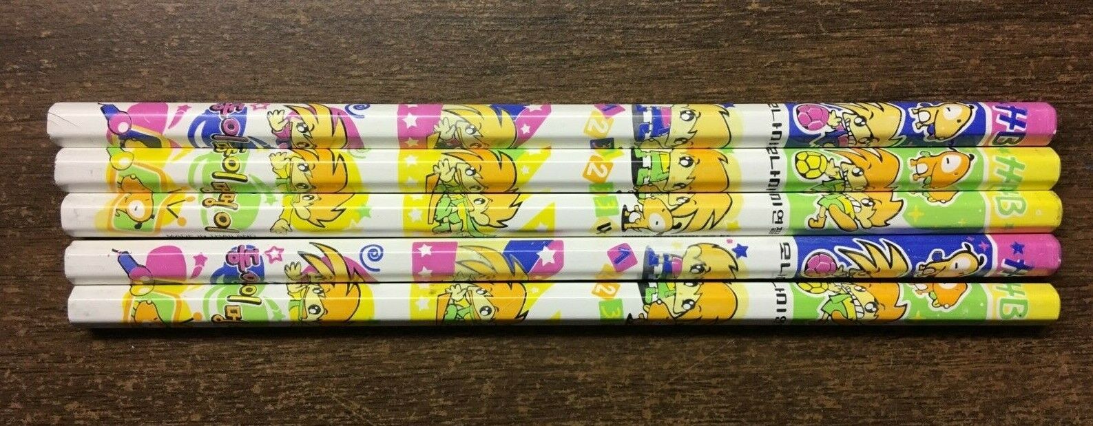 Lot of 6 MONAMI South Korea HB pencils unsharpened