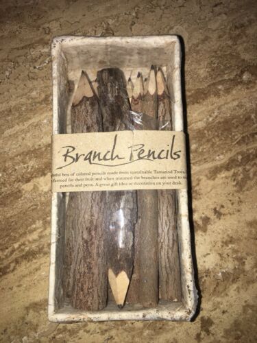 Wooden tree branch PENCILS limbs/Twigs 10 in Box ~