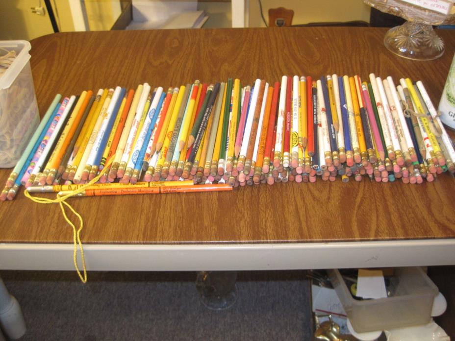 2 Plus LBS Vintage ADVERTISING Business Give A Way Pencils Salesman's Freebies