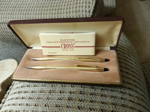 Cross 6601 1/20 10K Gold Filled Pen & Pencil Set