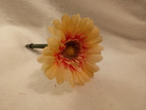Flower Pen -- Peach Daisy -- NEW Black Ink
