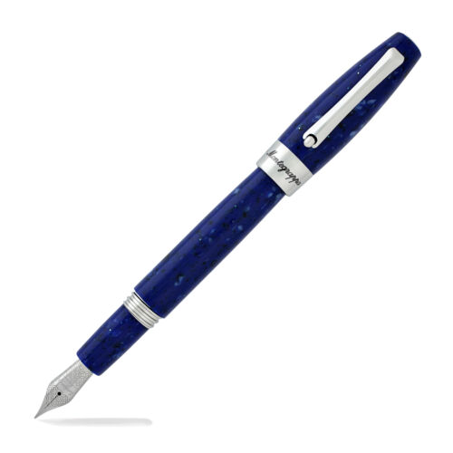 Montegrappa Fortuna Space Fountain Pen - Starry Night Blue - 1.5mm Stub Nib