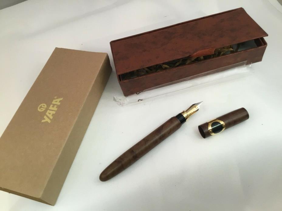 YAFA Special Edition Cigar Aficionado Fountain Pen Brown w/ Box  (JLC)