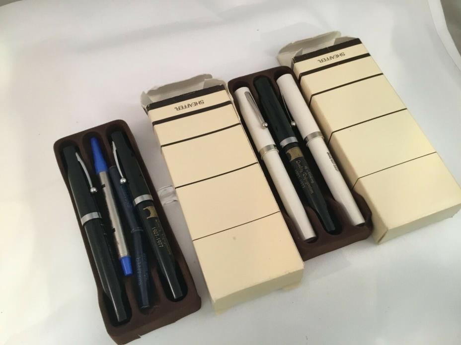 Sheaffer Lot of 6x Vintage Advertising Ballpoint and Fountain Pens (JLC)