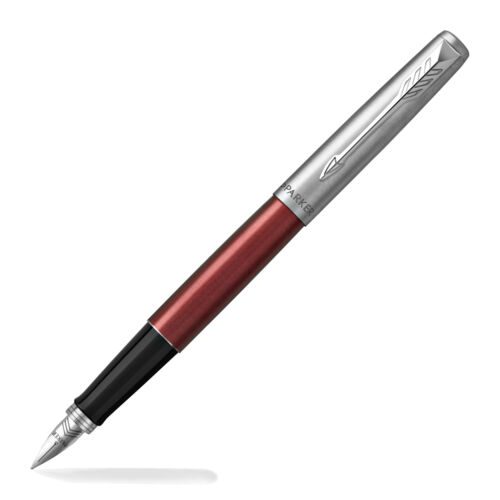 Parker Jotter Fountain Pen - Kensington Red with Chrome Trim - Medium Pt.