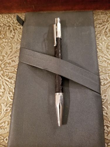 Caran Dache Varius Ballpoint Alligator With Silver Plated Finish