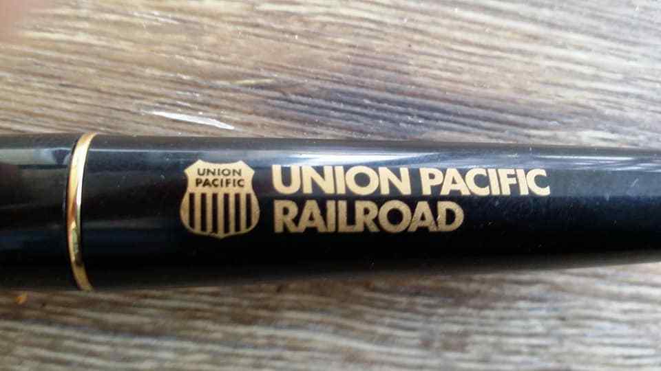 Union Pacific Railroad  Pen with embossed UP  #3-21-18