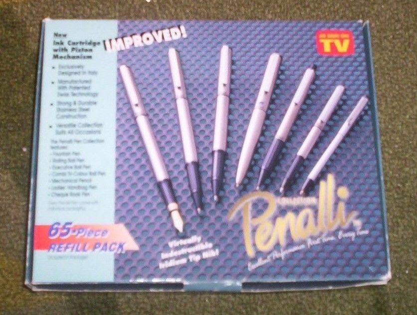 Pen Collection By Penalli 7 Incredibile Pens 65 Refill Pack New In Box