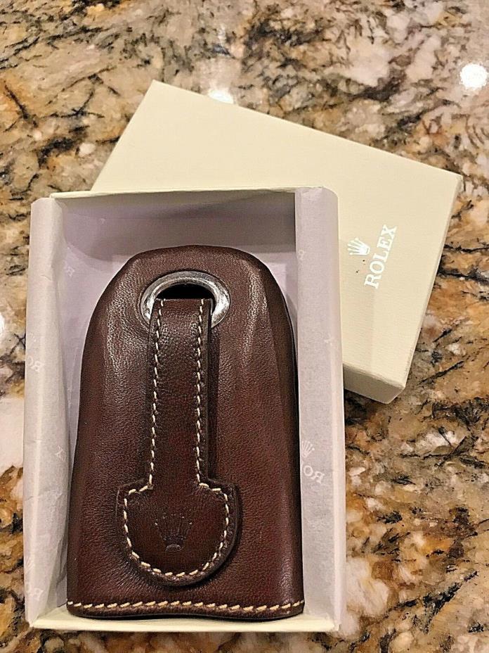 Rolex Leather Keychain