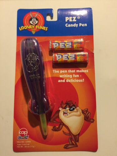 Looney Toons Tazmanian Devil Pez Candy Dispenser Pen Taz Vintage 1999 Sealed