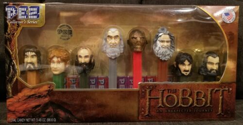 PEZ The Hobbit An Unexpected Journey Collectors Series~Set of 8~Mint Box~New