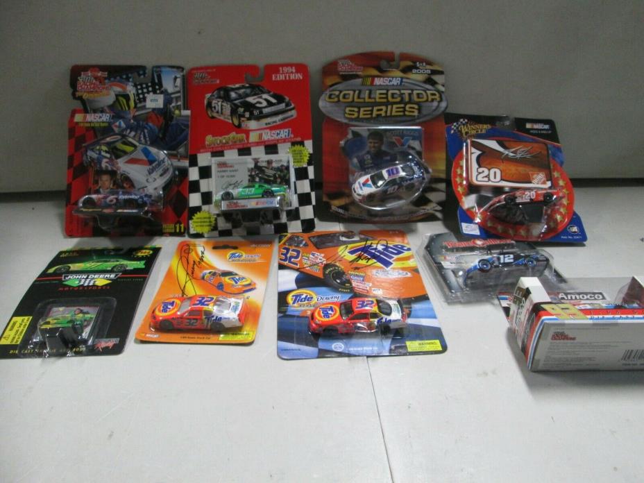 Assorted Nascar Autograph Lot with Parsons, Stewart, Allison, and Gant