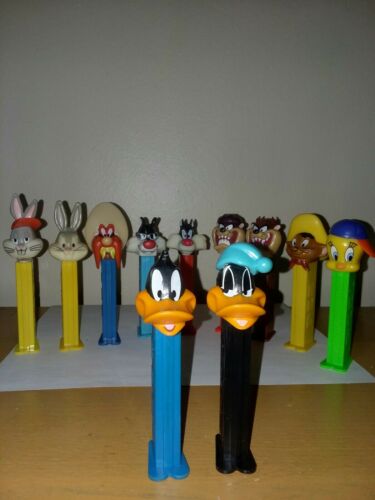 Lot Looney Tunes Pez Bugs Bunny/Yosemite Sam/Taz/Daffy Duck/Tweetie/Sylvester +