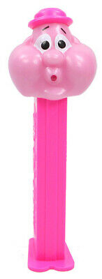Pez Dispenser~Bubbleman~~Neon Pink Hat and Stem~Loose~Near Mint to Mint
