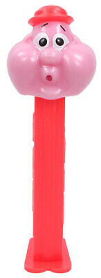Pez Dispenser~Bubbleman~~Neon Red Hat and Stem~Loose~Near Mint to Mint