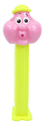 Pez Dispenser~Bubbleman~~Neon Yellow Hat and Stem~Loose~Near Mint to Mint