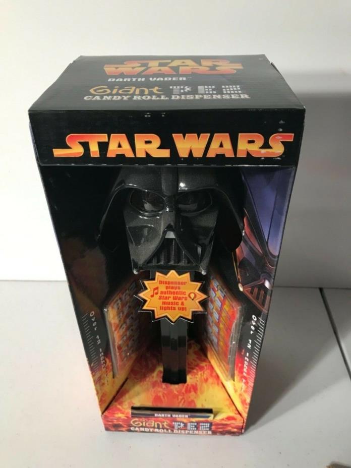 Star Wars 12” Pez Darth Vader Candy Dispener with Sound NIB