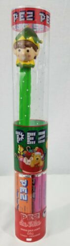 PEZ des Fetes 68g Christmas Elf candy dispenser and 10 PACKS OF PEZ candy NEW