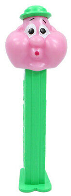 Pez Dispenser~Bubbleman~~Neon Green Hat and Stem~Loose~Near Mint to Mint