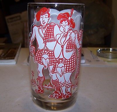 Big Top Peanut Butter Old Time Song Glass - Auld Lang Syne