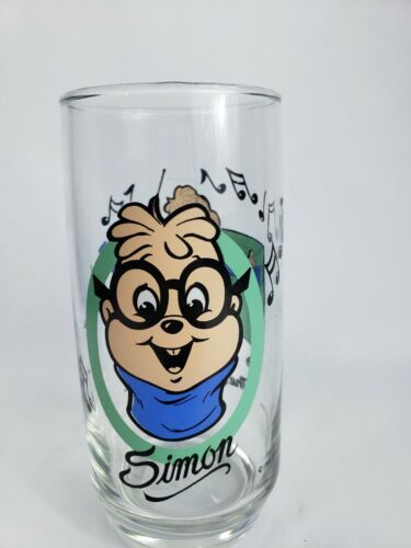 Vintage 1985 The Chipmunks Simon Collectors Glass Bagdasarian Productions (250)