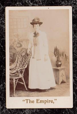 1890 Photograph Woman in White Photographer 