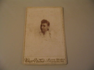 African American Woman Cleveland Ohio Cabinet Card Photo cdii
