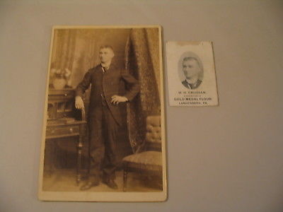 HH Crossan Landenberg Pennsylvania Beecher Delaware Cabinet Card Photo cdii