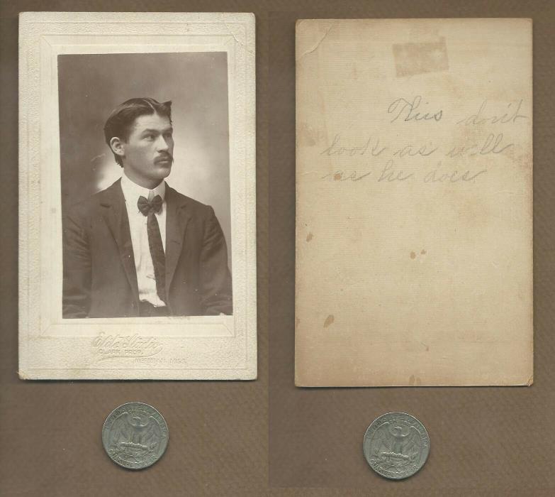 c1900 Meridian MS, young dapper dude,