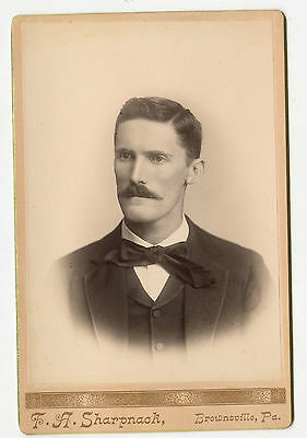 Cabinet Photo - Close Up Man, Jacket & Black Tie - Brownsville, Pennsylvania