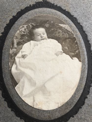 Antique Cabinet Photo Photograph Post Mortem Sleeping ? Baby Johnstown PA