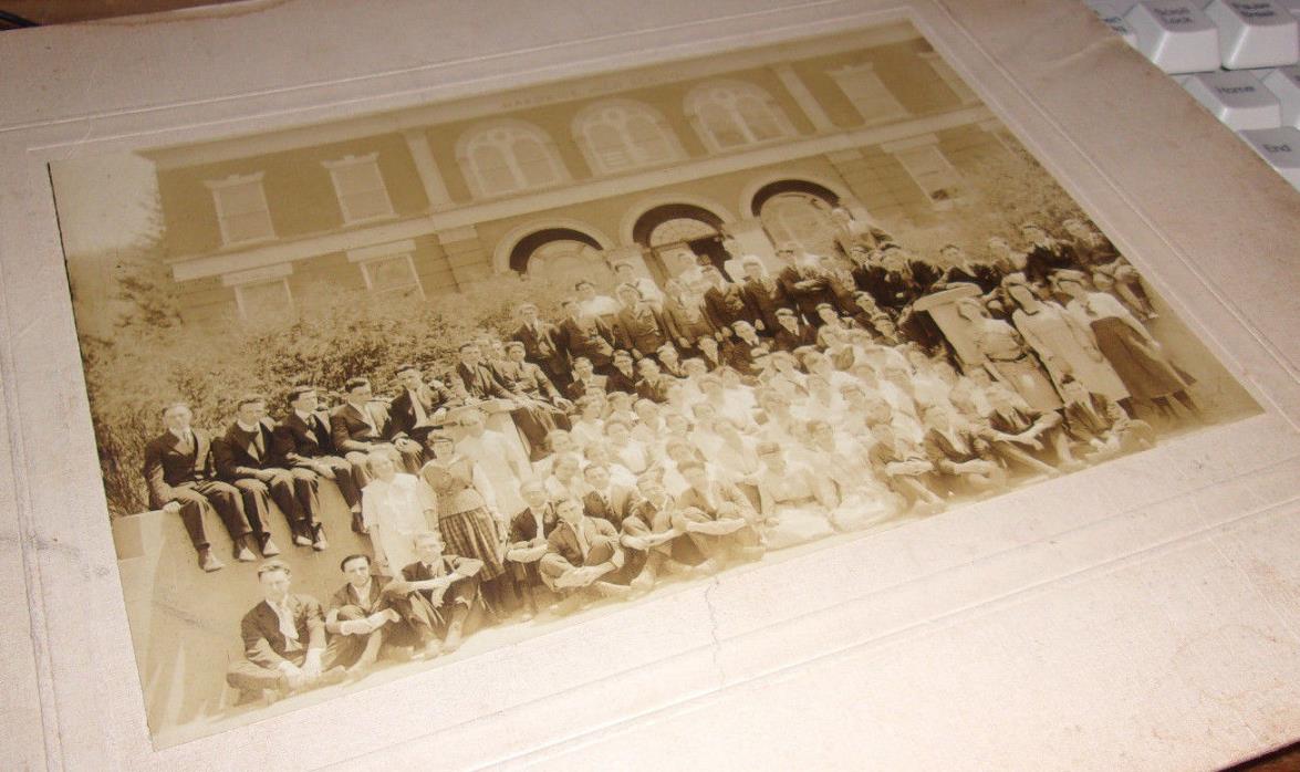 Antique Photo Gilbertville Hardwick MA High School Class Photograph Cabinet Card