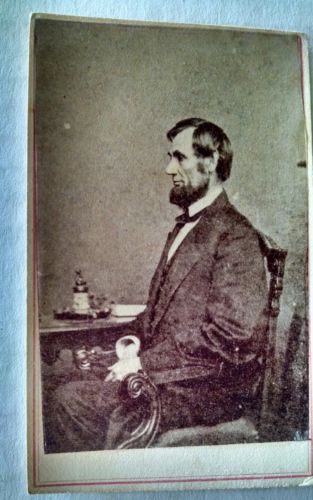 T.T. Smith President Lincoln Cdv Original Photo O-61 Civil War