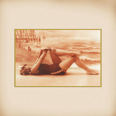 Bathing Beauty New 4x6 Vintage Postcard Image Photo Print BB40