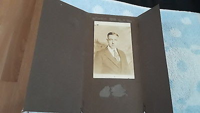 Old Portrait in Folder of a Man - Undated - Unique Historical Artifact!!!