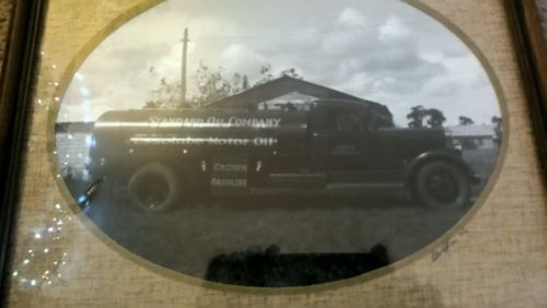 Vintage Photograph of A Gas Tanker Truck Standard Oil Co/Crown Gasoline/Tampa Fl