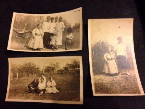 RARE Vintage Little Person Midget Woman Farm Family Photo Collection