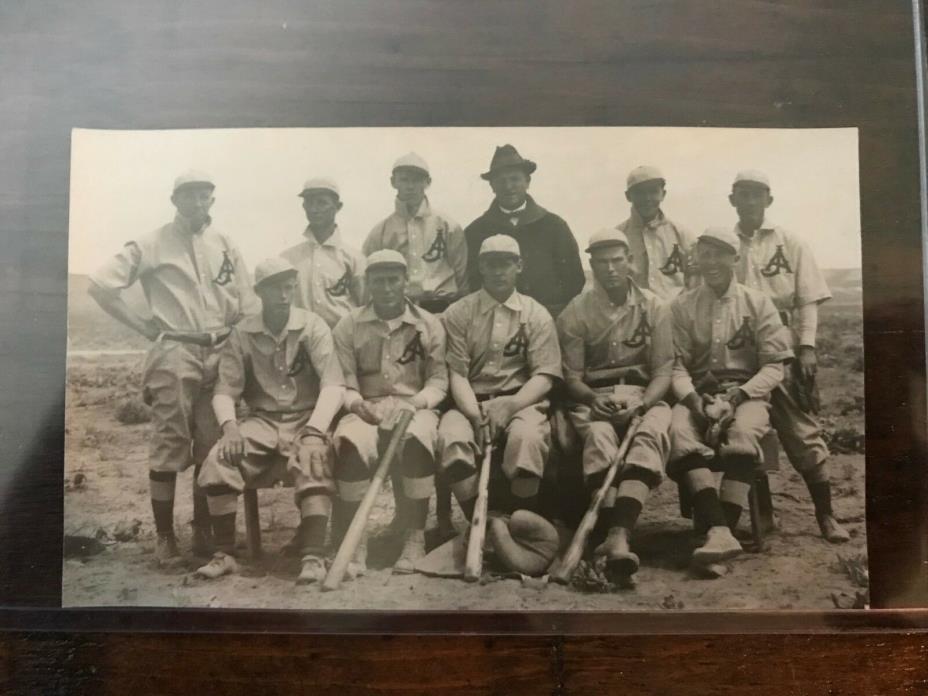 Antique Baseball Photograph Original Early 1900s