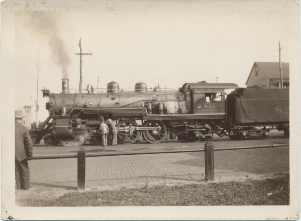 c1930 Real Photo 4-6-2 Train #821 Seaboard Air Line Railroad Depot St Petersburg