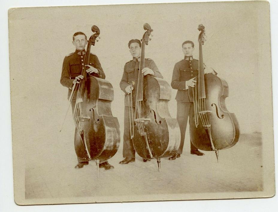 Contrabass Military Music Band Austria Czech ? Vintage Photo