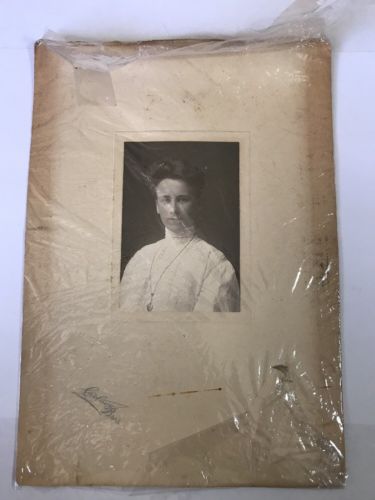 Early 20th Century Photo Card, Antique Americana, Beautiful Young Lady