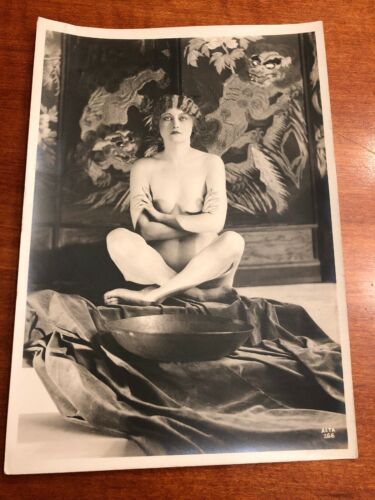 ORIGINAL ALTA STUDIO SEPIA HAND TINTED RISQUE PHOTO SERIES B XAN STARK 1920’S