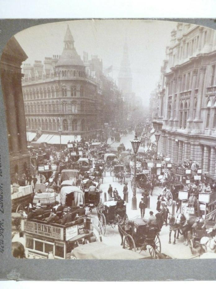 CHEAPSIDE LONDON Stereoview LONDON'S COMMERCIAL CENTRE Stereoview