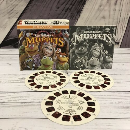Vintage 1970s Meet Jim Henson's Muppets Viewmaster 3 Reels With Booklet Pack (V2