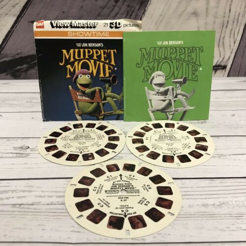 Vintage 1979 Jim Henson's Muppet Movie Viewmaster 3 Reels With Booklet Pack (V2